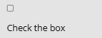 Example checkbox