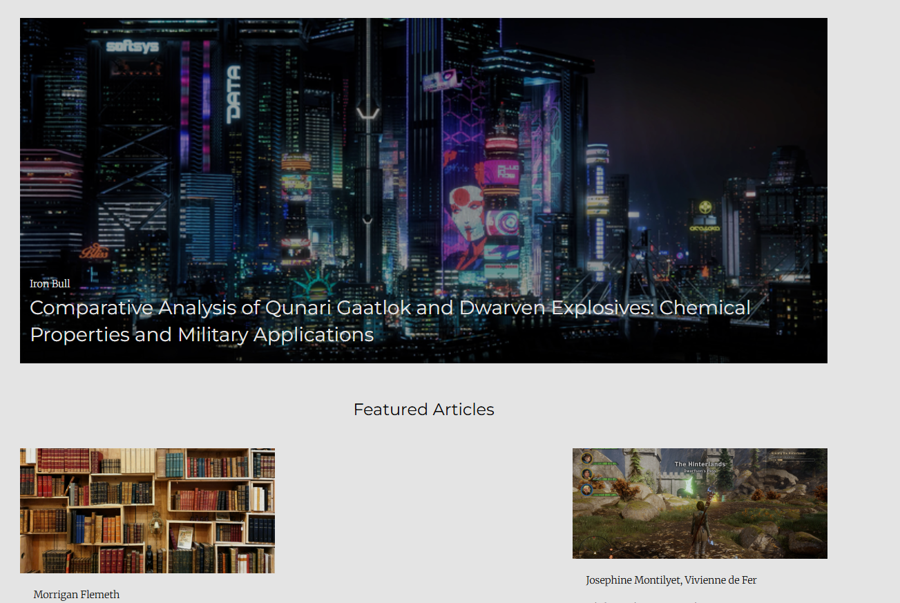 Example of the landscape image on the homepage using the OLH theme.