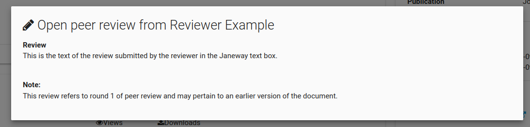 Open peer review pane