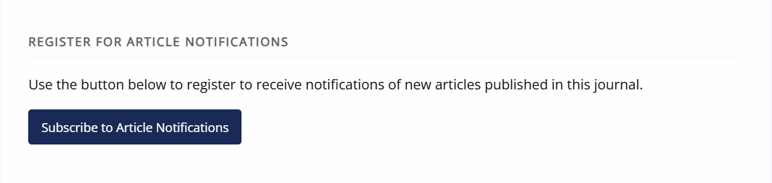 Screenshot showing the option to subscribe to publication notifications on the user profile page