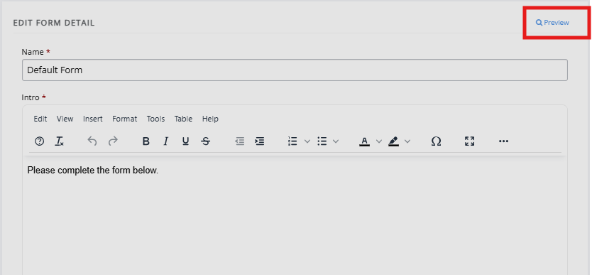 "The preview button."