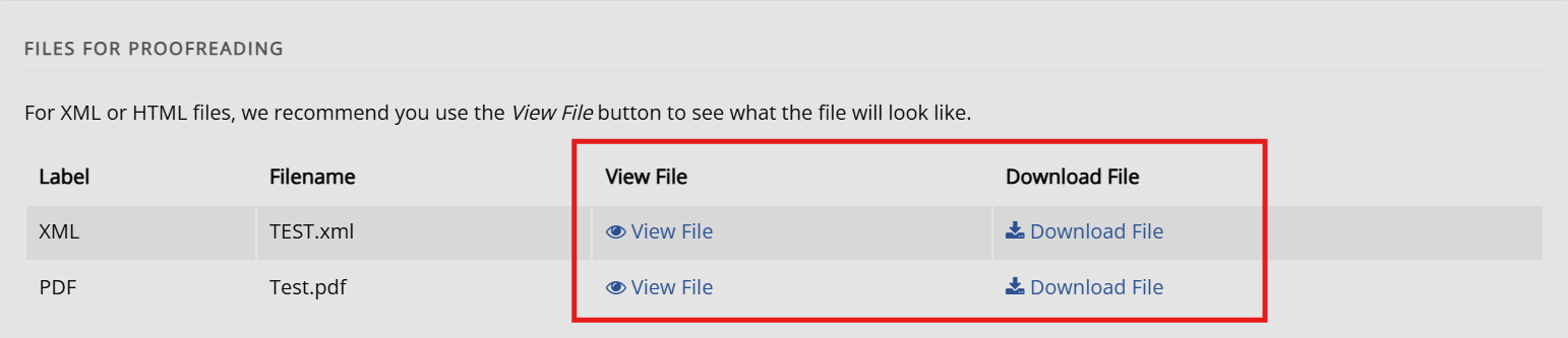 Typeset Files download and preview