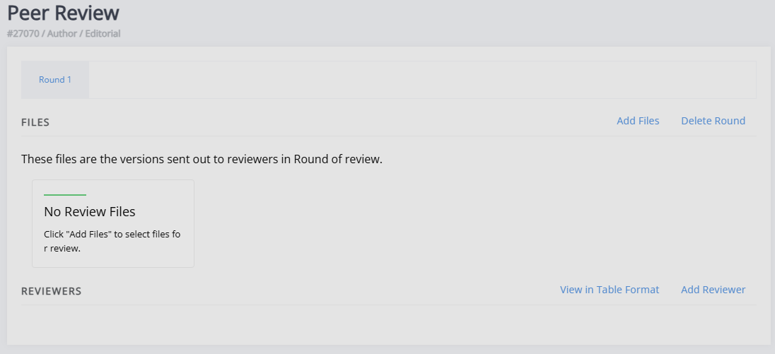 "The peer review page."