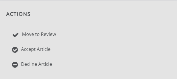 "The actions block."