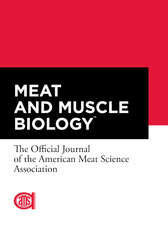 Meat and Muscle Biology: The official journal of the American Meat Science Association